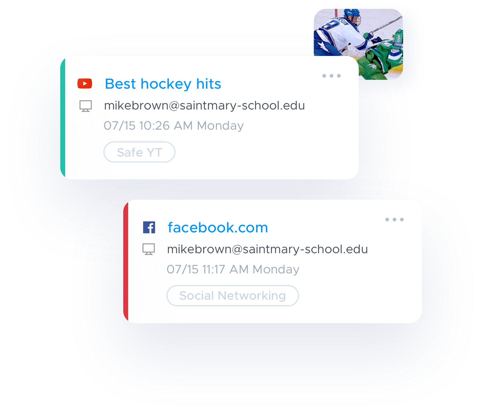 View online activity
