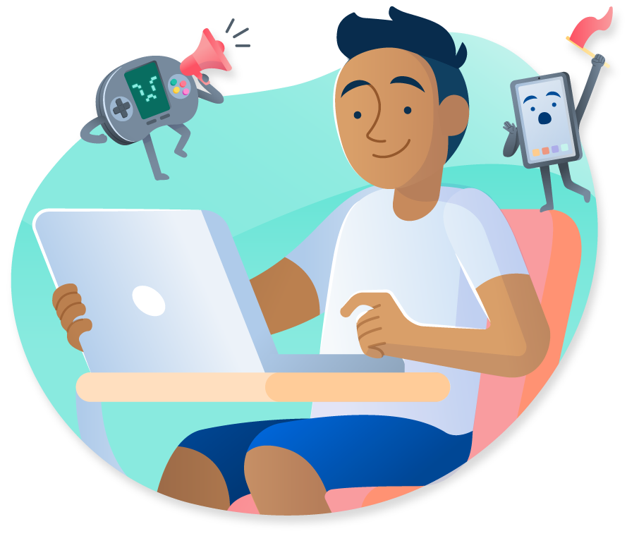 A student’s online life is made healthier and safer thanks to wellness monitoring and safety solutions