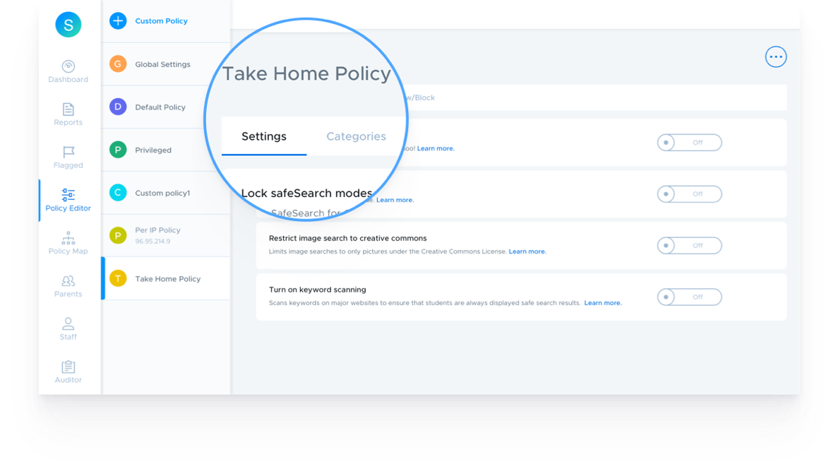 An off-campus, cloud-based web filter