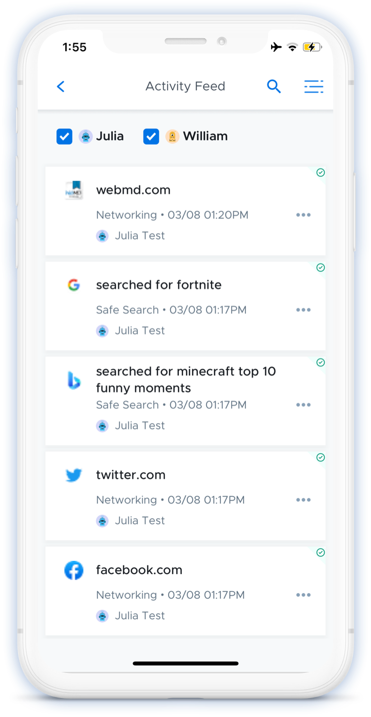 Check online activity
